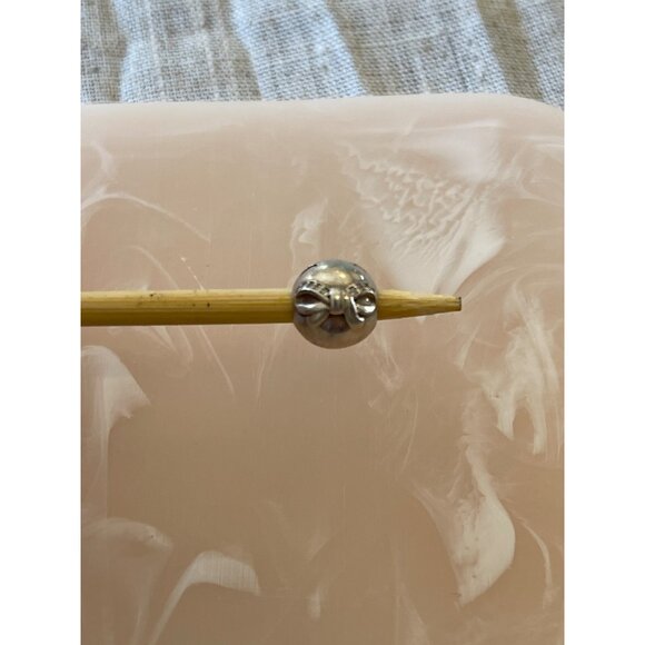 Pandora Dainty Bow Clip Charm Sterling 925 With Rhinestone Accent Retired Rare - Picture 7 of 8
